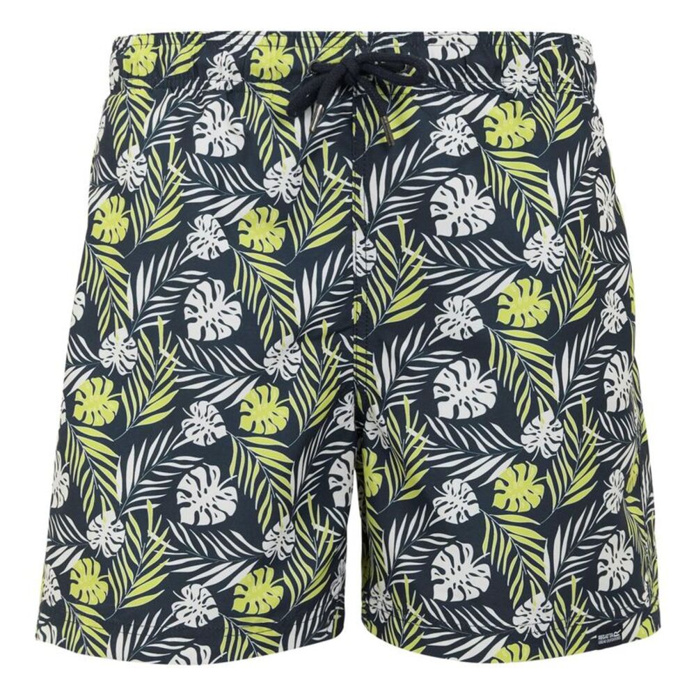Regatta Mens Loras Leaf Swim Shorts / Navy